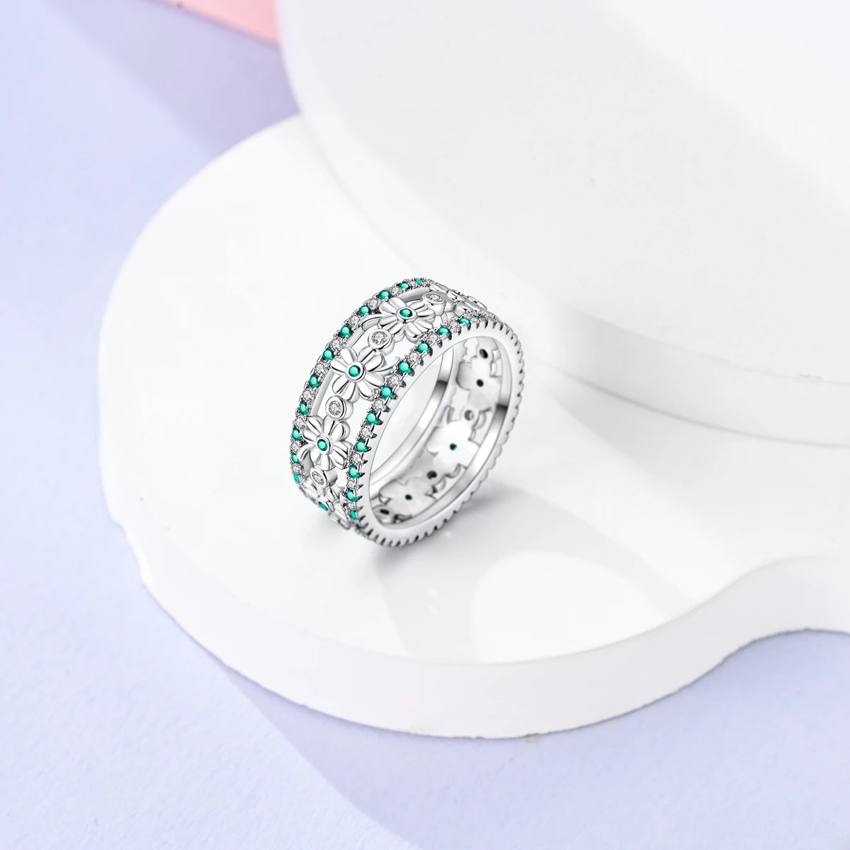 925 Sterling Silver Infinite Love Ring Original Luxury Design Zircon