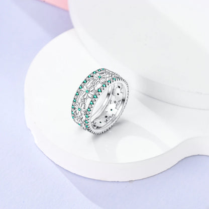 925 Sterling Silver Infinite Love Ring Original Luxury Design Zircon