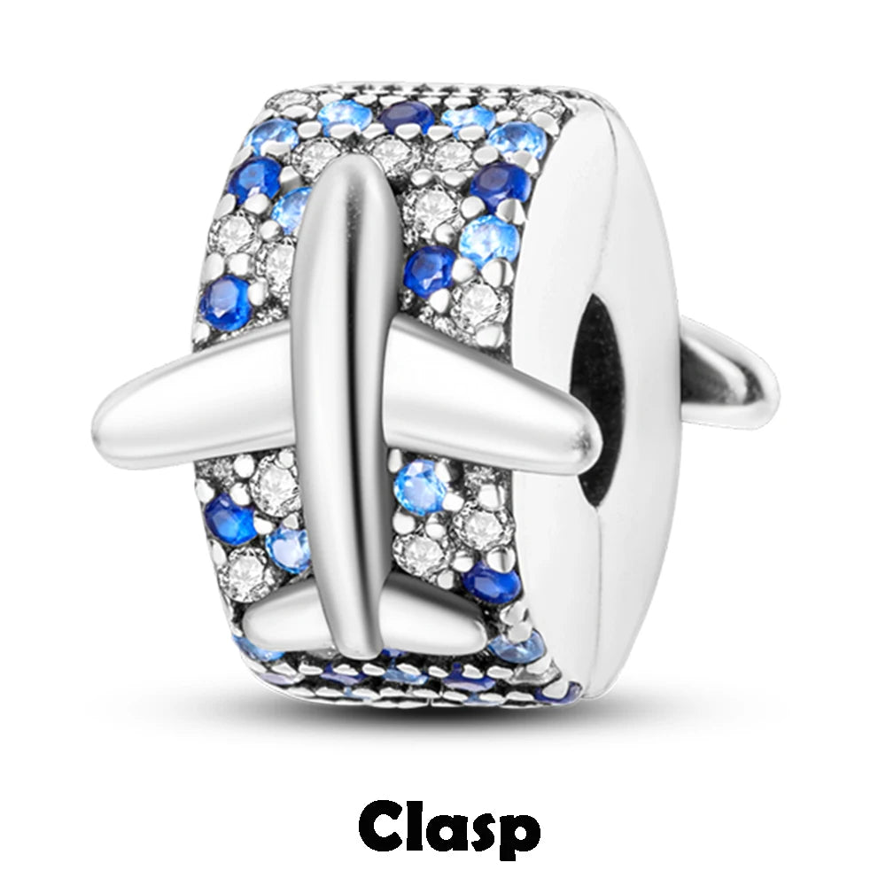 925 Sterling Silver Silicone Spacer Stopper Clip Charms Chamilia Beads Pure Ember