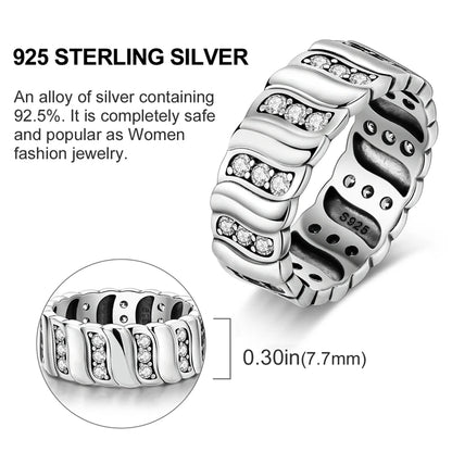 925 Sterling Silver Infinite Love Ring Original Luxury Design Zircon