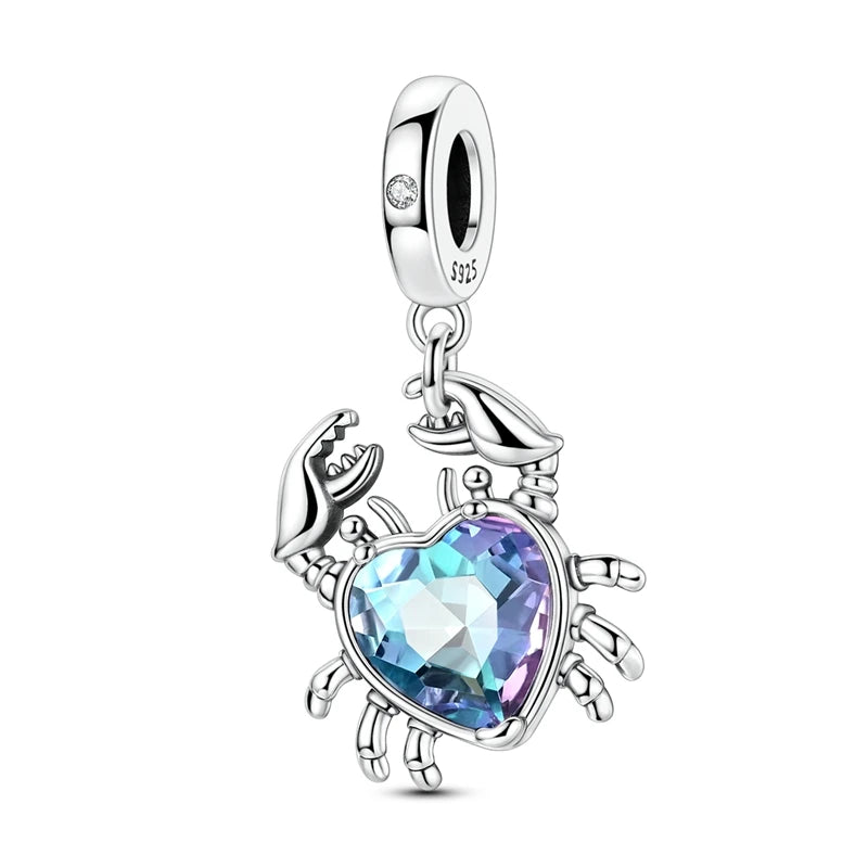Pandora Sea Collection Crab Charm Sterling Silver 