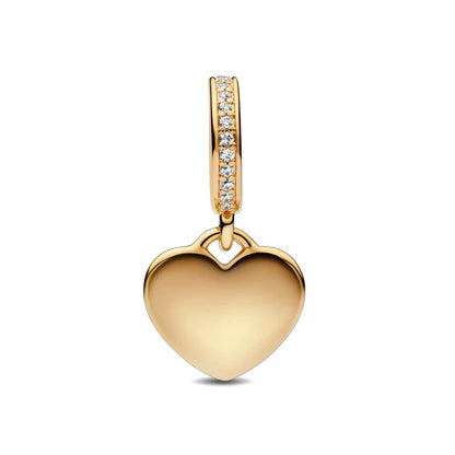 Gold Plated S925 Silver Charm Pendants Pure Ember