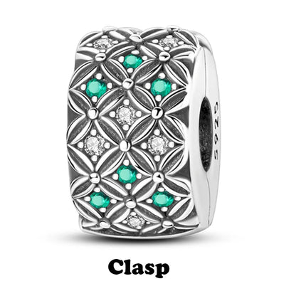925 Sterling Silver Silicone Spacer Stopper Clip Charms Chamilia Beads Pure Ember
