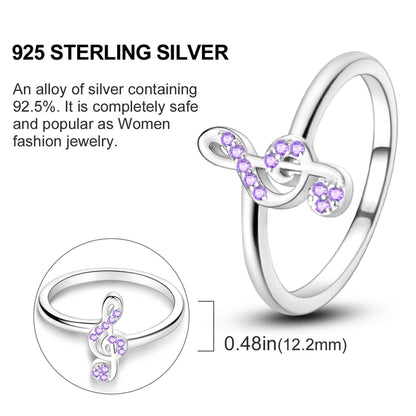 925 Sterling Silver Infinite Love Ring Original Luxury Design Zircon