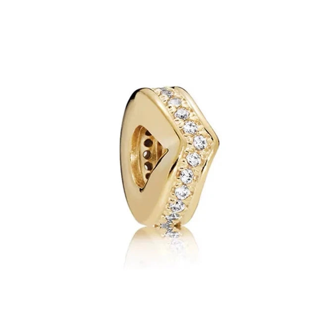 Gold Plated S925 Silver Charm Pendants Pure Ember