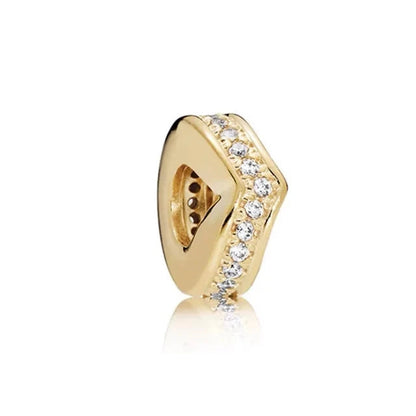 Gold Plated S925 Silver Charm Pendants Pure Ember