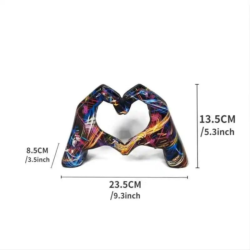 Love gesture ornament - Heart Hands graffiti