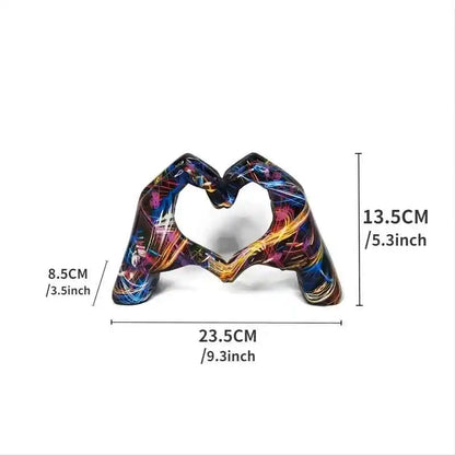 Love gesture ornament - Heart Hands graffiti