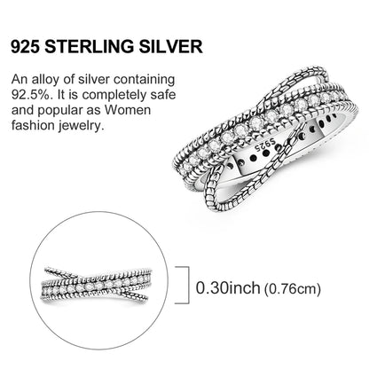 Women's Rings 925 Sterling Silver Luxury Stackable Ring Original Design