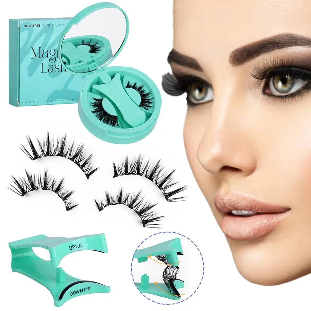 NEW Reusable Magnetic False Eyelashes With Magnetic Tweezers Pure Ember
