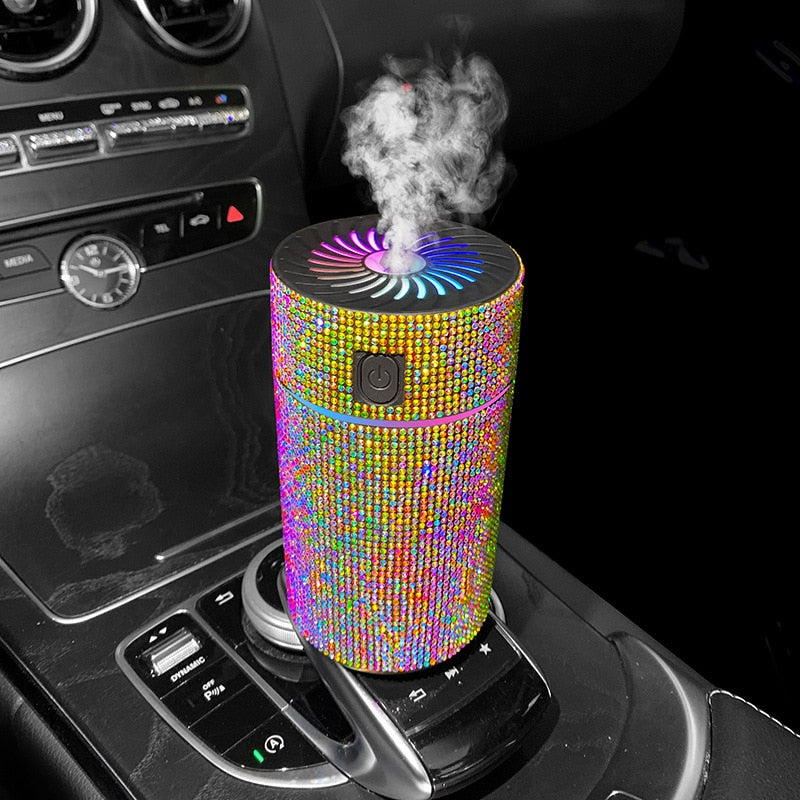 Diamond Car Diffuser Humidifier with LED Light 