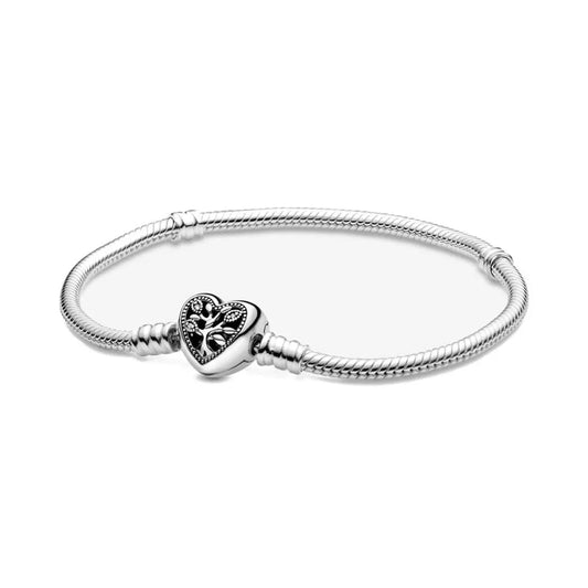 Charm Bracelet silver heart pandora dupe gifts for her