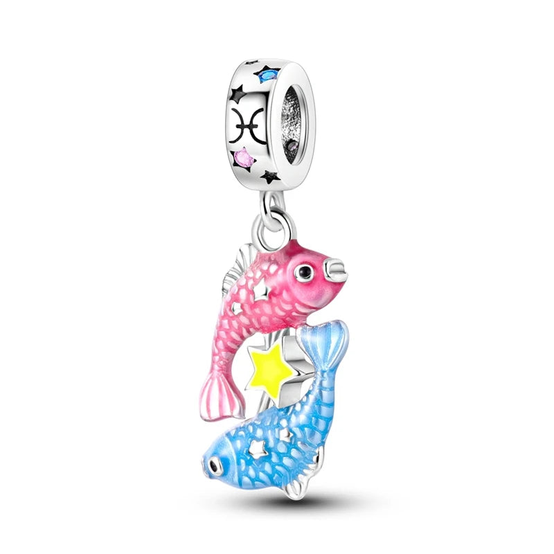 Pandora Sea Collection Dangle Fish Charm Sterling Silver 