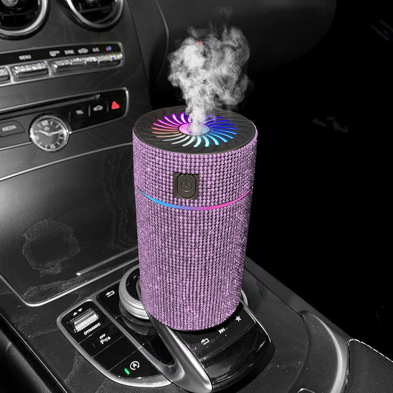 Diamond Car Diffuser Humidifier with LED Light 