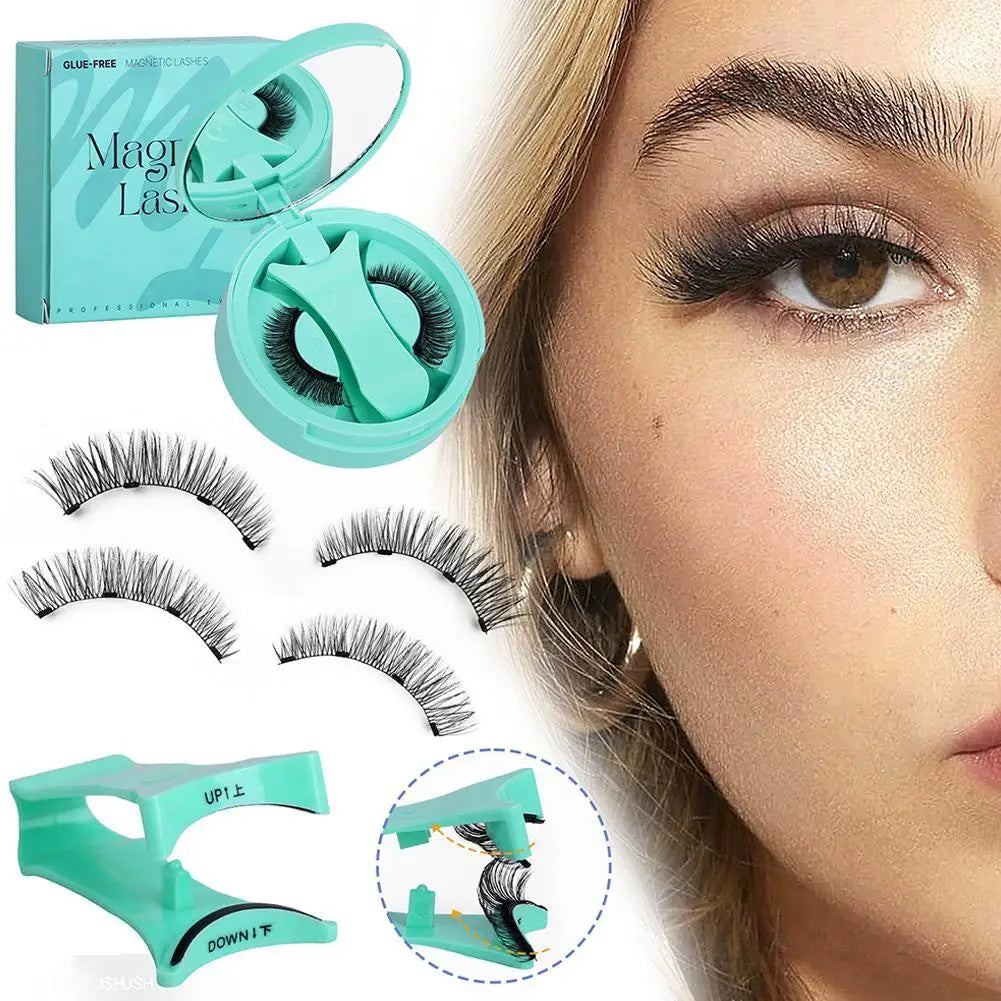 NEW Reusable Magnetic False Eyelashes With Magnetic Tweezers Pure Ember