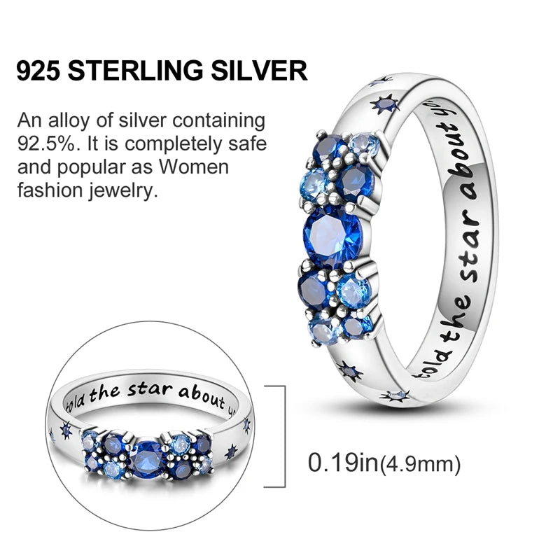Women's Rings 925 Sterling Silver Luxury Stackable Ring Original Design