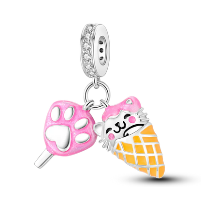 925 Sterling Silver Charms Beads Butterfly Clover Pendant