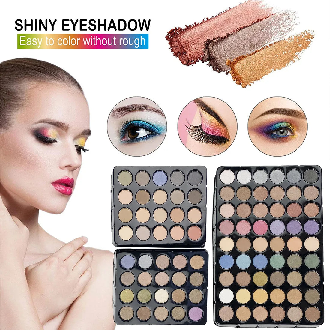 Professional Beauty Cosmetic Kit Eye Shadow Set Lipsticks Lip Liner Face Powder Contour Shades Concealers Combination Makeup Set Pure Ember