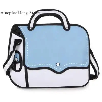 2D Bag Painting Cartoon Paper Cartoon Handbag