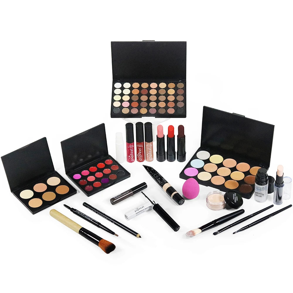 POPFEEL Complete Makeup Kit, All In the Makeup Bag, Eyeshadow Lipstick Pure Ember