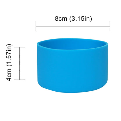 Stanley Blue cylindrical object with measurements on a white background