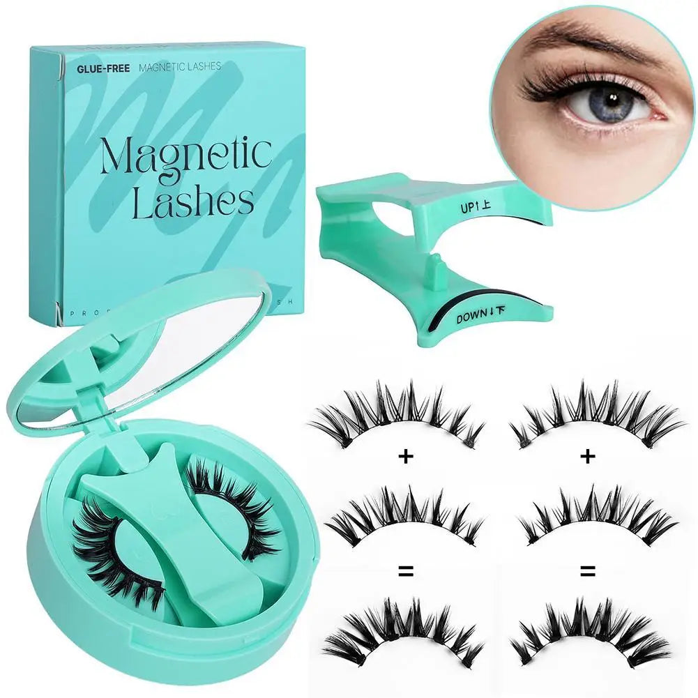 NEW Reusable Magnetic False Eyelashes With Magnetic Tweezers Pure Ember