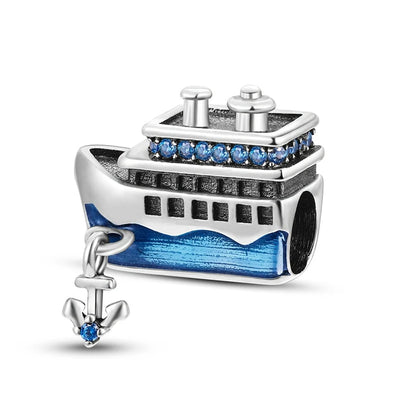 pandora sea collection cruise ship with anchor sterling silver 
