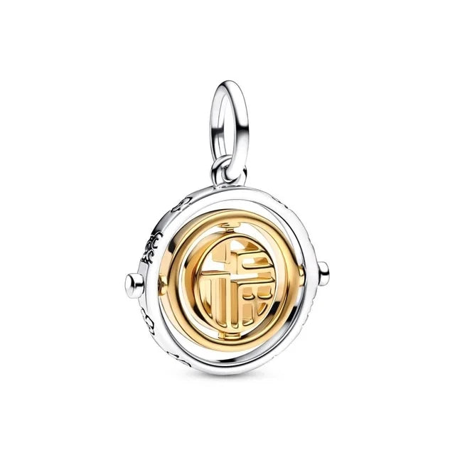 Gold Plated S925 Silver Charm Pendants Pure Ember