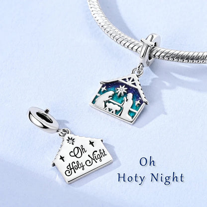 925 Sterling Silver Dollar Panda Mushroom Pendant Charms Pure Ember