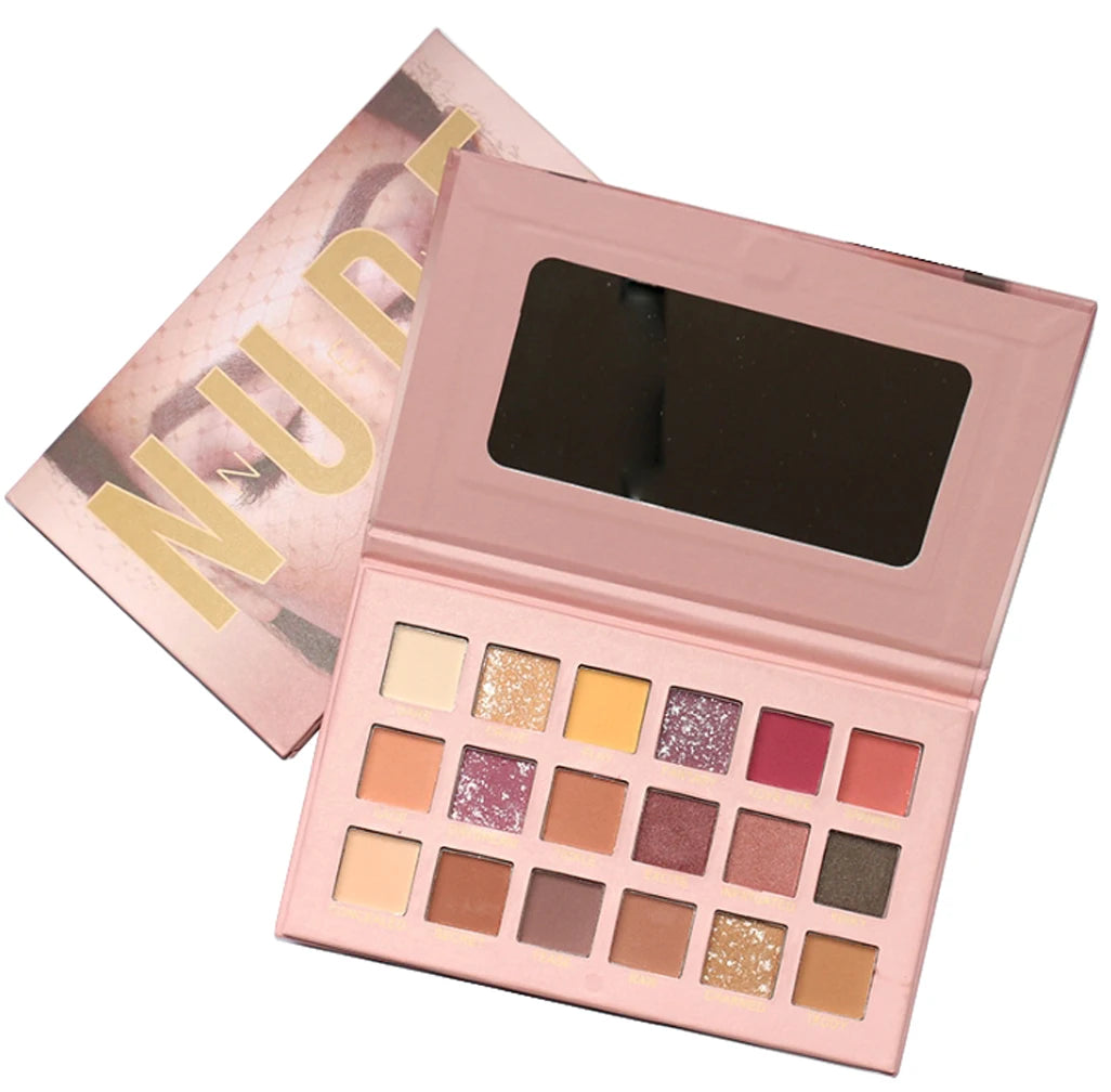 Huda Nude 18 Colours Eye Shadow Palette Pure Ember