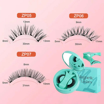 NEW Reusable Magnetic False Eyelashes With Magnetic Tweezers Pure Ember