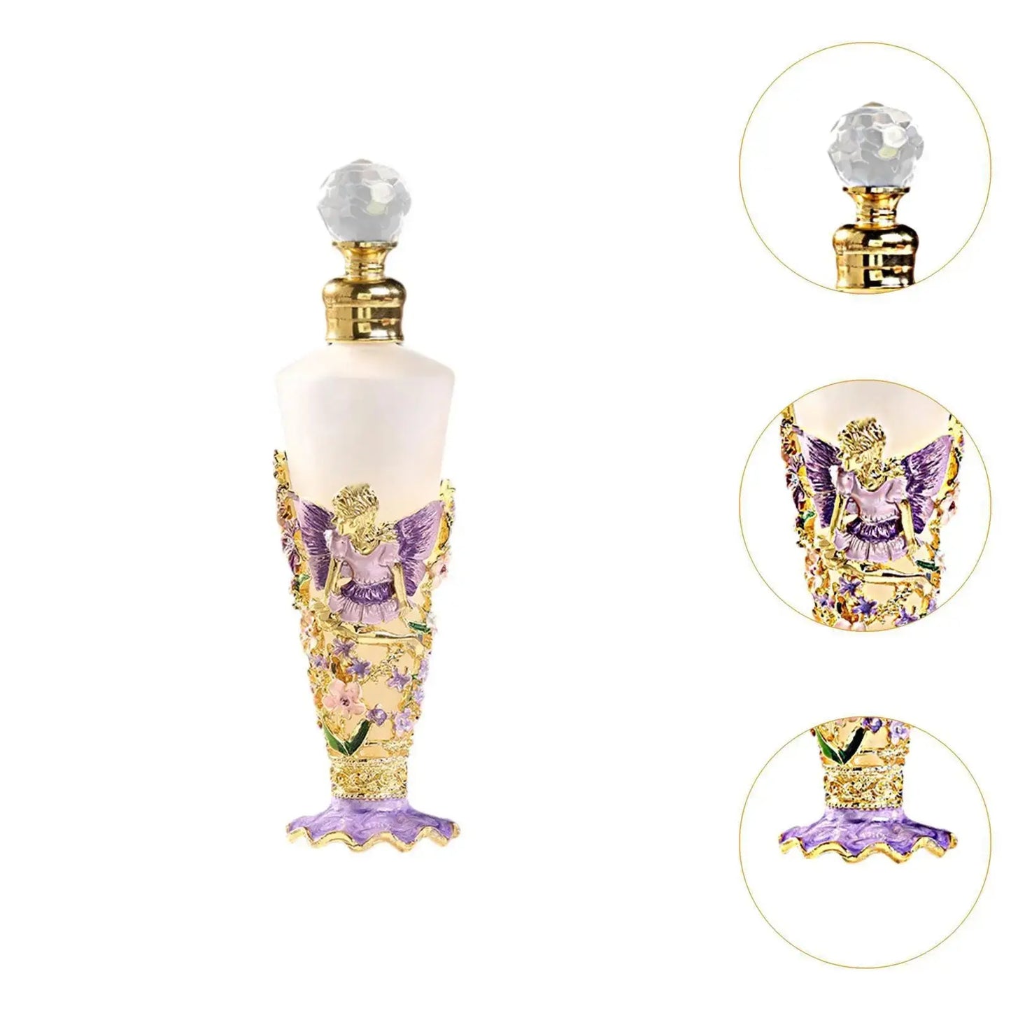 Decorative perfume bottle with intricate designs and放大视图