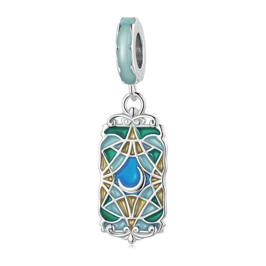 925 Sterling Silver Colorful Moon Tarot Bracelet Pure Ember