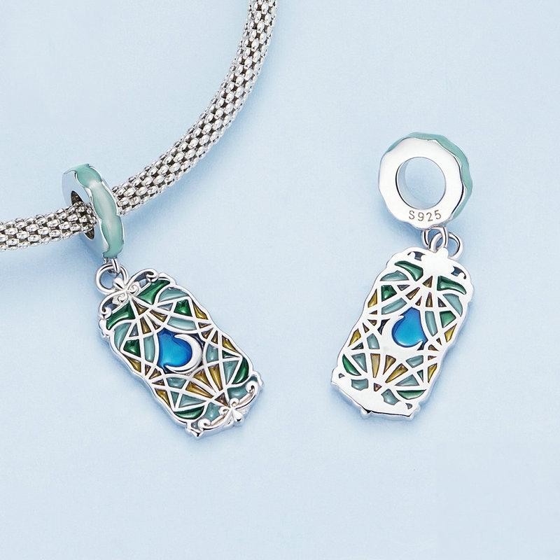 925 Sterling Silver Colorful Moon Tarot Bracelet Pure Ember