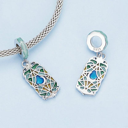 925 Sterling Silver Colorful Moon Tarot Bracelet Pure Ember