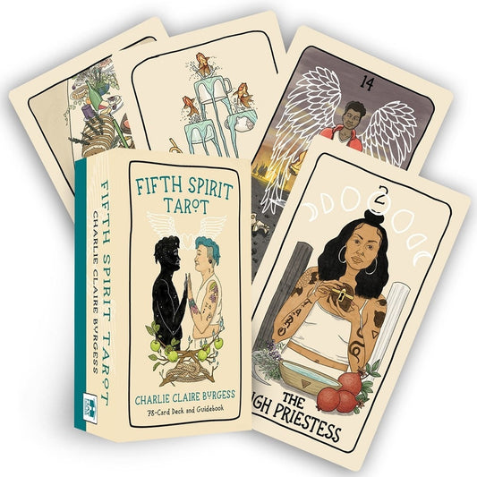 Fifth Spirit Tarot: A 78-Card Deck and Guidebook, non-binary / LGBTQ+ Deck Pure Ember
