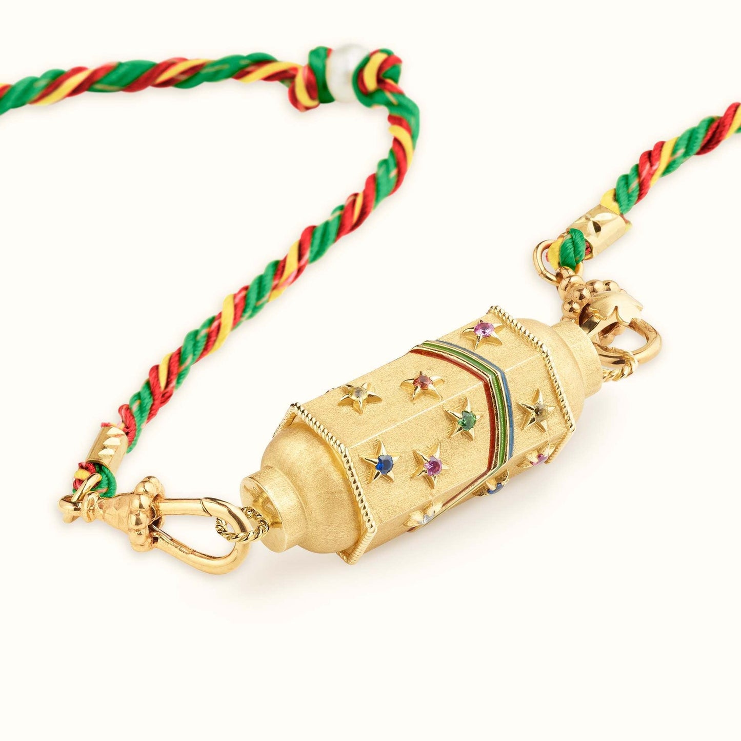 Mystical Tarot Charm Necklace - Boho Pendant（Rainbow pattern） Pure Ember