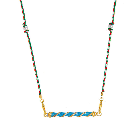 Mystical Tarot Charm Necklace - Boho Pendant(Blue rotation) Pure Ember