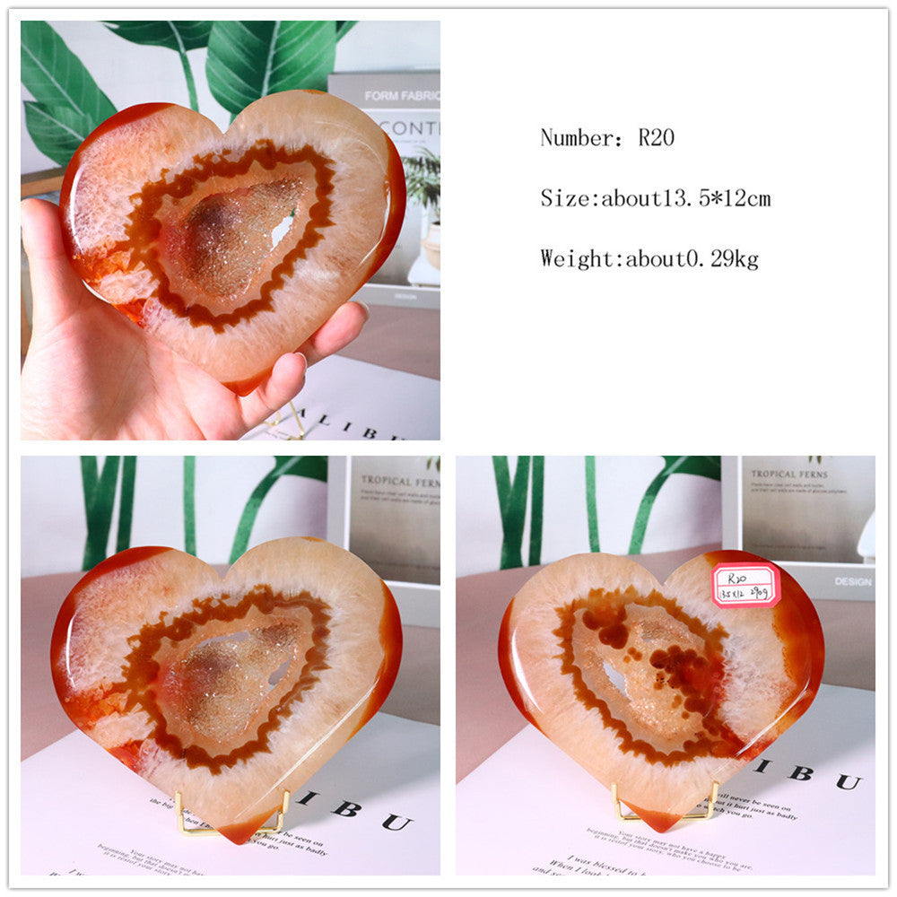 Natural Crystal Red Agate Ornaments Pure Ember