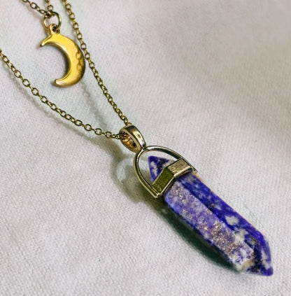 Moon Hexagonal Column Pendant Pure Ember
