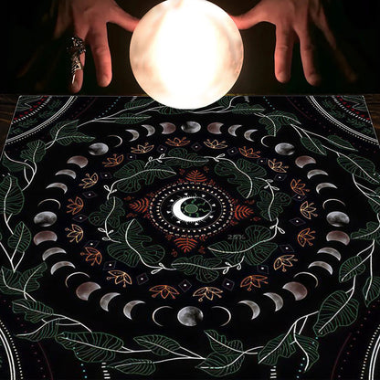 Tarot Tablecloth Cloth Cushion Tarot Moon Sun Lucky Tree Flannel Tablecloth Pure Ember