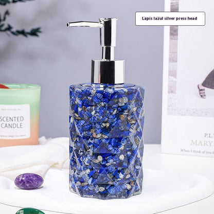 Natural Crystal Gravel Cosmetics Storage Bottle Pure Ember