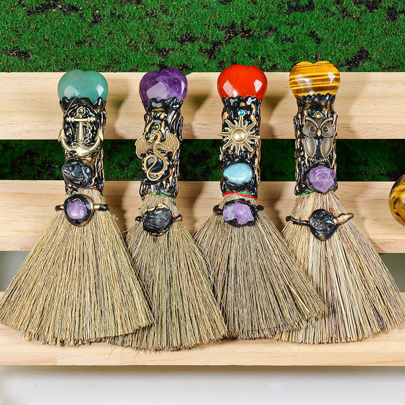 Natural Crystal Love Enchanted Broom Pure Ember