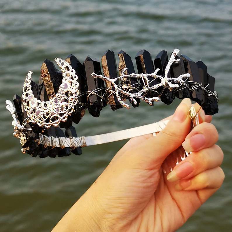 Natural Crystal Rainbow Crown Pure Ember