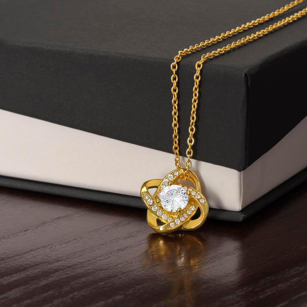 Love Knot Pendant Necklace gold