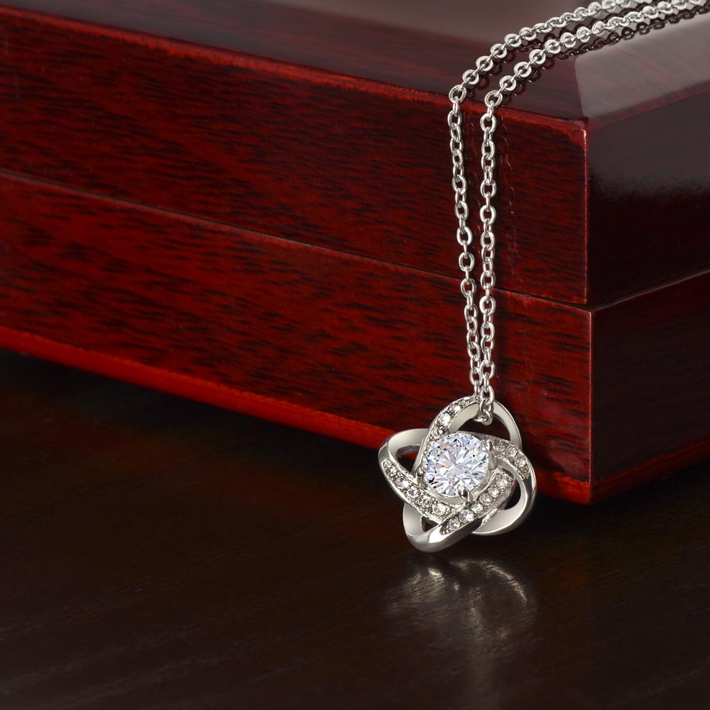 Love Knot Pendant Necklace silver