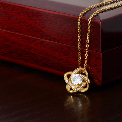 Love Knot Pendant Necklace gold