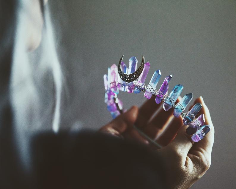 Rainbow Mermaid Colors Natural Crystal Pure Ember