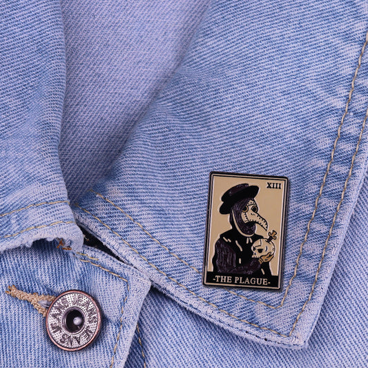 Crow Mask Doctor Tarot Brooch Pure Ember