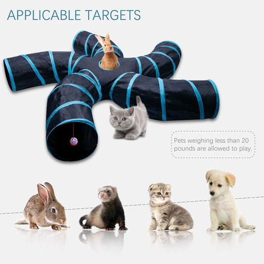 Tree Pattern Tunnel Pet Zhiyi Cat Toy Pets Supplies Dog Toys Pure Ember